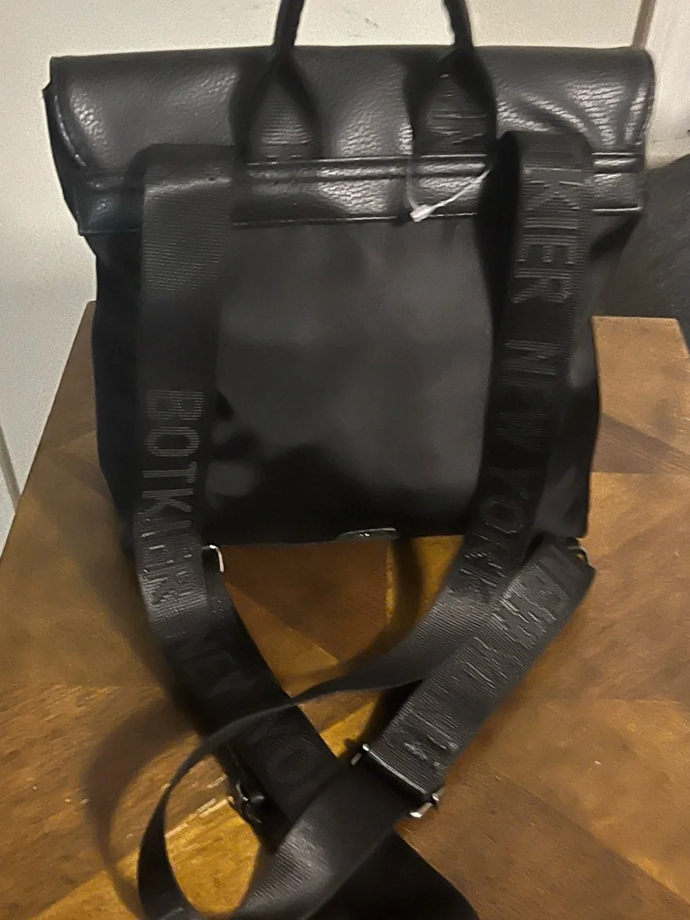 Botkier Mini Trigger Backpack Black Nylon